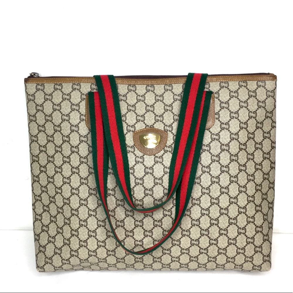 Authentic Gucci brown monogram tote bag